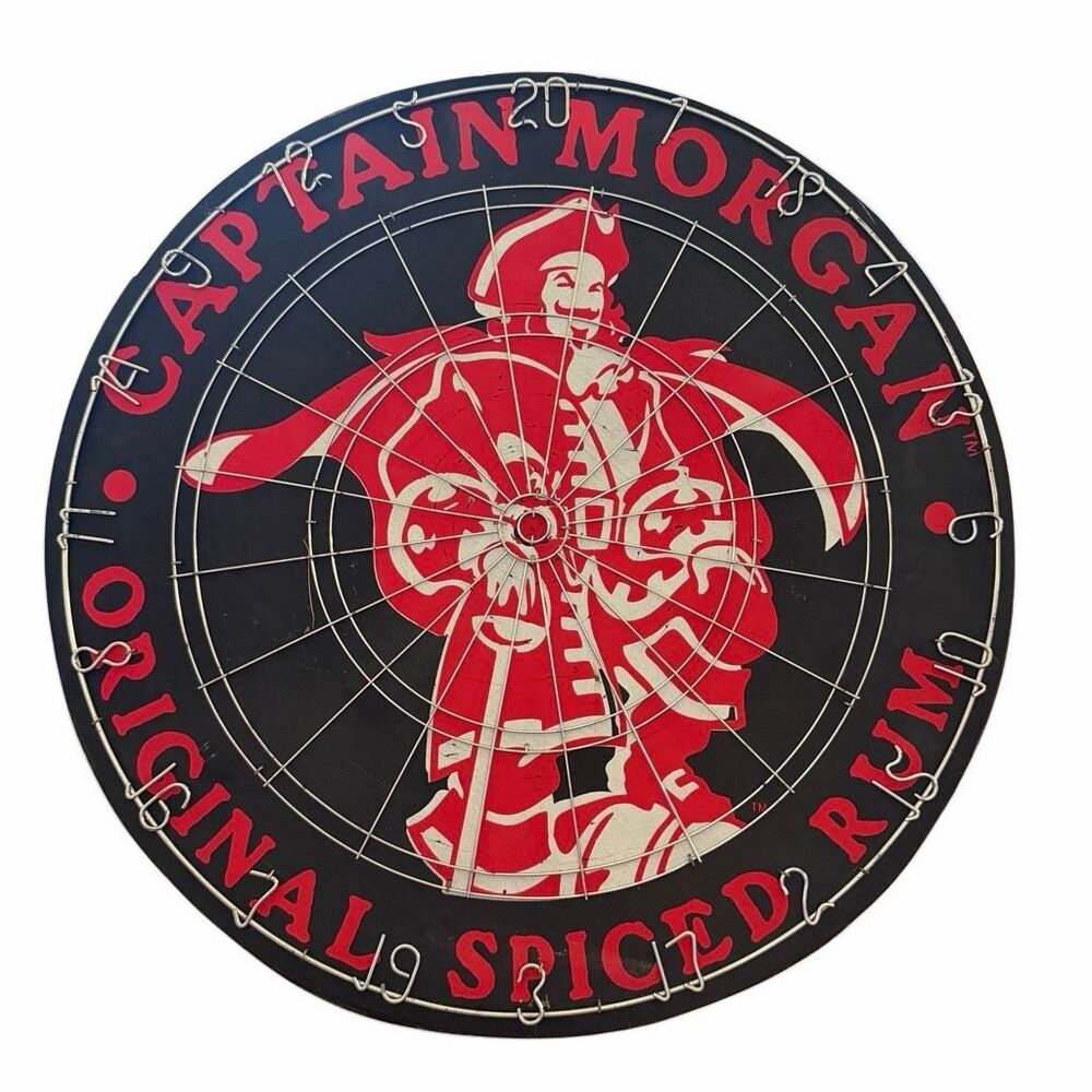 Captain Morgan Original Spiced Rum 18" Dart Board Double Sided Bar Decor